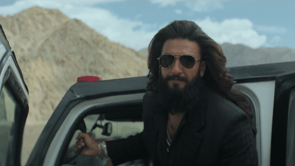 Dhurandhar The revenge movie scene featuring Ranveer Singh coming to village.