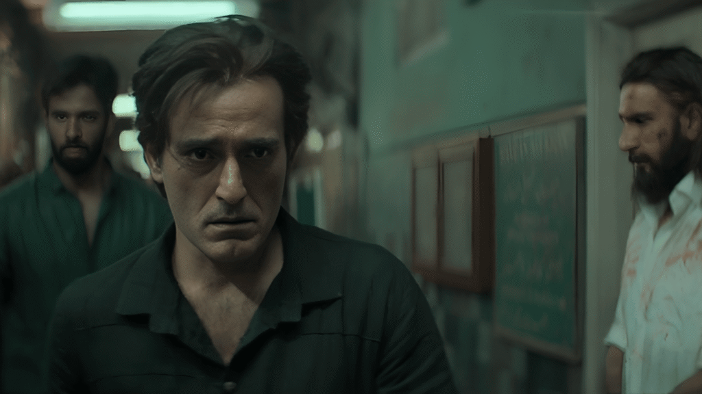 Akshaye Khanna playing Rehman Dakait a Pakistani crime lord in Dhurandhar 2025 spy thriller