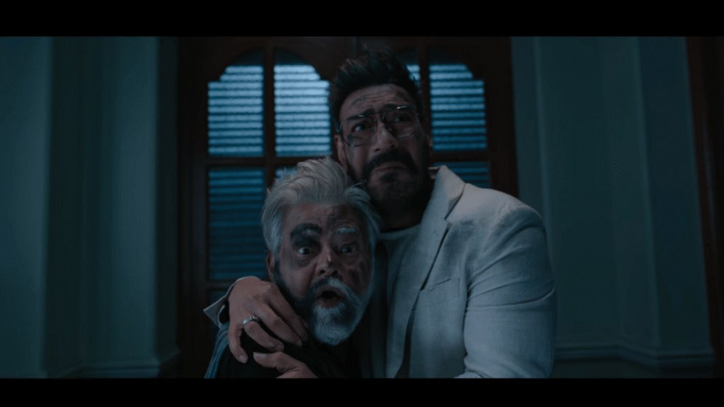 Arshad Warsi and Sanjay Mishra looking terrified together in a funny scene from Dhamaal 4 releasing July 10 2026